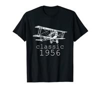 Classic 1956 Vintage Biplane Aviation 66e anniversaire Chemise T-Shirt