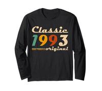 Classic 1993 Original Men Women Birth of Birthday Vintage Manche Longue