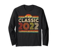 Classic 2022 Vintage Year 2022 Classic Birthday Men Women Manche Longue