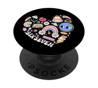 Classic 67 Meme - T-Shirt Alpha de Style bohème I Love Six Seven PopSockets PopGrip Adhésif