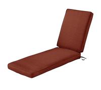 Classic Accessories Montlake Coussin imperméable de 183 x 53,3 x 7,6 cm pour Chaise Longue ou Patio - Rouge henné chiné