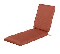 Classic Accessories Montlake Coussin rectangulaire matelassé imperméable pour Chaise Longue - 203 x 66 x 7,6 cm - Épice