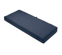 Classic Accessories Montlake FadeSafe Coussin imperméable pour Banc/canapé d'extérieur - 137 x 45,7 x 7,6 cm - Coussin pour balancelle de Patio - Bleu Indigo chiné