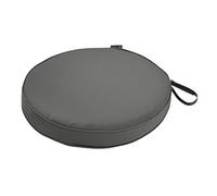 Classic Accessories Montlake FadeSafe Coussin Rond pour Chaise de Salle à Manger, 5,1 cm d'épaisseur, Coussin de terrasse Robuste avec Revers résistant à l'eau, Gris Anthracite Clair, 45,7 cm de