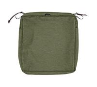 Classic Accessories Montlake FadeSafe Square Patio Dining Seat Cushion Slip Cover - Heather Fern Green- 19" W x 19" D x 3" T (60-39-11101-RT)