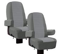 Classic Accessories Over Drive Lot de 2 Housses de siège de Camping-Car - Ajustement Parfait - Gris