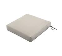 Classic Accessories Ravenna 62-017-MUSHRM-EC Lot de 1 Coussin imperméable pour Chaise/Fauteuil de terrasse, 53 x 48 x 13 cm, Gris Clair (Mushroom)