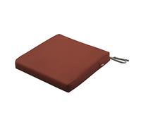Classic Accessories Ravenna Coussin imperméable pour Chaise de terrasse, 48 x 48 x 7 cm, Orange foncé (Spice)