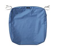 Classic Accessories Ravenna Housse de Coussin carrée Durable pour Chaise de Patio - Bleu Empire, 63,5 x 63,5 x 12,7 cm (l x L)