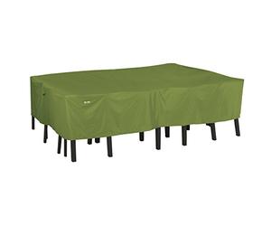 Classic Accessories Sodo 108 inch Rectangular/Oval Patio Table & Chair Set Cover