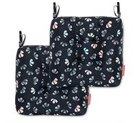 Classic Accessories Vera Bradley Lot de 2 Coussins de Chaise imperméables Motif Papillons de Vichy 48 x 48 x 12 cm