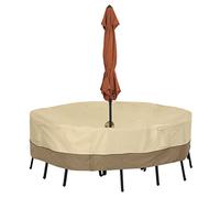 Classic Accessories Veranda 55-460-021501-00 Housse pour Ensemble Table ET CHAISES avec Trou pour Parasol - S