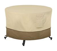 Classic Accessories Veranda Housse de table ronde résistante à l'eau pour brasero d'extérieur 142 cm