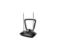 Hama Antenne TV intérieure DVB-T2 Active – Amplification réglable, filtre LTE/5G, USB-A, 2 m, noir