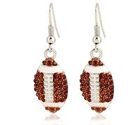 Classic Baseball Cubic Zirconia Basketball Volley-ball footballeur Soccer Soccer Boucles d'oreilles Stud Posts idéaux présents pour femmes filles garçons
