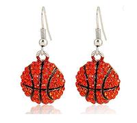 Classic Baseball Cubic Zirconia Basketball Volley-ball footballeur Soccer Soccer Boucles d'oreilles Stud Posts idéaux présents pour femmes filles garçons
