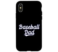 Classic Baseball Dad with Swooping Text Coque pour iPhone X/XS