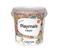Playmais Classic Lot de 1200 seaux | 1200 pièces | Kit de bricolage | Jouet naturel | Avec éponge, couteau de bricolage | Végétalien, responsable et sans danger pour les enfants et l'environnement | À