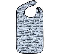 Classic Bib Designs Bavoir pour adulte - unisexe - pour manger - avec ramasse - miettes - réutilisable - lavable
