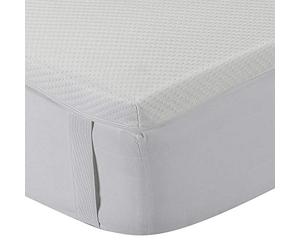 Classic Blanc - Surmatelas Confort Plus en mousse à mémoire de forme avec traitement à l'Aloe vera de 5 cm, respirant avec housse lavable