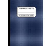 Classic Blue Graph Paper Composition Notebook: Quad Ruled 4x4 Grid | 110 Pages | Large 8.5 x 11 Inches Notebook for Math, Science, Drawing & School