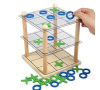 Classic Board Games - 3D Wooden Material, Educational Strategic Activity, Competitive Family Play, Engaging Skill Challenge With Fun Row Connect Style Tabletop Entertainment | For Children Adults Part