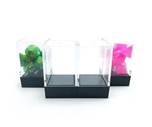 Classic Brick Box for RPG Dice, Clear Plastic Dice Box, Brick Dice Case, Transparent Brick Dice Box, Dice Packaging, 5pcs Set