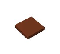 Classic Bricks Tile 2 x 2 100 pièces, compatible avec Lego Parts 3068, Creative Play Set - 100 % compatible avec Lego et toutes les grandes marques de briques (couleur : marron)