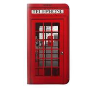 Classic British Red Telephone Box Etui Flip Housse Cuir pour Samsung Galaxy S26