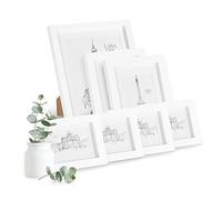 Classic by Casa Chic - Cadres Blancs, Bois Dense, Blanc, Set of 7