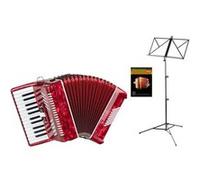 Classic Cantabile accordéon 48 basses Secondo V set rouge