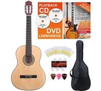 Classic Cantabile AS-851-L guitare de concert 4/4 pour gauchers Starter-SET