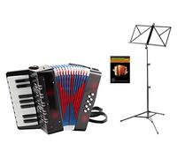 Classic Cantabile Bambino Set d’Accordéon Enfant, noir, 8 Basses, 17 notes