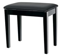 Classic Cantabile Banc de piano avec Compartiment de rangement modèle S noir brillant