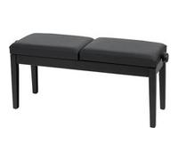 Classic Cantabile Banc de piano deux places Noir Mat