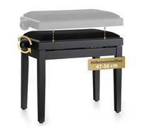 Classic Cantabile Banquette pour piano Noir mat
