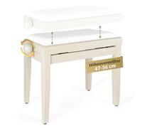 Classic Cantabile banquette de piano frêne blanc mat