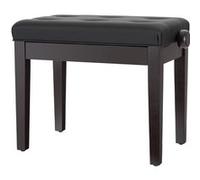 Banquette de Piano Banc Tabouret en Bois et Similicuir Réglable Bois de Rose