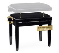 Classic Cantabile banquette pour piano (noir poli fin)