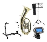 Classic Cantabile Brass B-3146 Bariton SET avec stand de baryton, accordeur et pupitre G