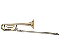 Classic Cantabile Brass QP-42 Trombone Quart - Accordage : Bb/F - Pavillon en laiton doré - Coulisse intérieure en maillechort - Pavillon : 215 mm - Perçage : 13,89 mm - Inclus embouchure et étui