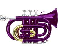 Classic Cantabile Brass TT-400 Trompette de Poche Sib violet, Perce: 11