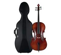 Classic Cantabile Brioso Violoncelle 4/4 Set (Violoncelle 4/4, table en épicéa massif, fond et éclisses en érable flammé, incl. housse trolley légère et archet)