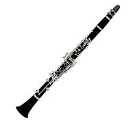 Classic Cantabile CLK-10 Clarinette Sib Plastique Système Bohème, 17 clés | Corps en plastique ABS imitation bois, Mécanique argentée (maillechort), 5 anneaux, Repose-pouce réglable, Poids: env. 619 g