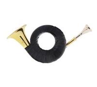 Classic Cantabile Brass Cor de Poche de Chasse, Accordage en Bb | Cor de poche/cor de poste/cor de chasse/cor de signal/cor Fürst Pless, Corps: laiton, Verni transparent, Cloche: 80 mm