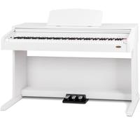 Classic Cantabile DP-210 WM Piano Numérique blanc mat, Polyphonie 64 notes | Clavier HA-88-S500 avec 88 touches à mécanique à marteaux, Soft, Moyen, Hard, 1 morceau démo interne, 26 sons WMA, Chorus
