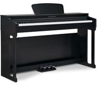 Classic Cantabile DP-220 SM E-Piano - 88 touches lestées, mécanique à marteaux, dynamique de frappe - Piano élégant, fonctions Layer, Split et Twinova - 3 pédales, 20 sons - Piano numérique noir mat