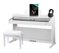 Classic Cantabile DP-A 410 WH piano numérique blanc brillant SET y compris banquette et casque