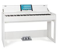 Classic Cantabile DP-S1 WM Piano Électrique Blanc Mat, Polyphonie 64 voix | 88 touches lestées avec mécanique à marteaux, Vélocité réglable sur 5 niveaux, 1 morceau démo interne, 10 sons, Soft, 5 cm