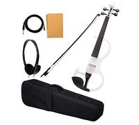 Classic Cantabile EV-90WH E-Violon (E-Violine avec micro, épicéa/érable/ébène) blanc